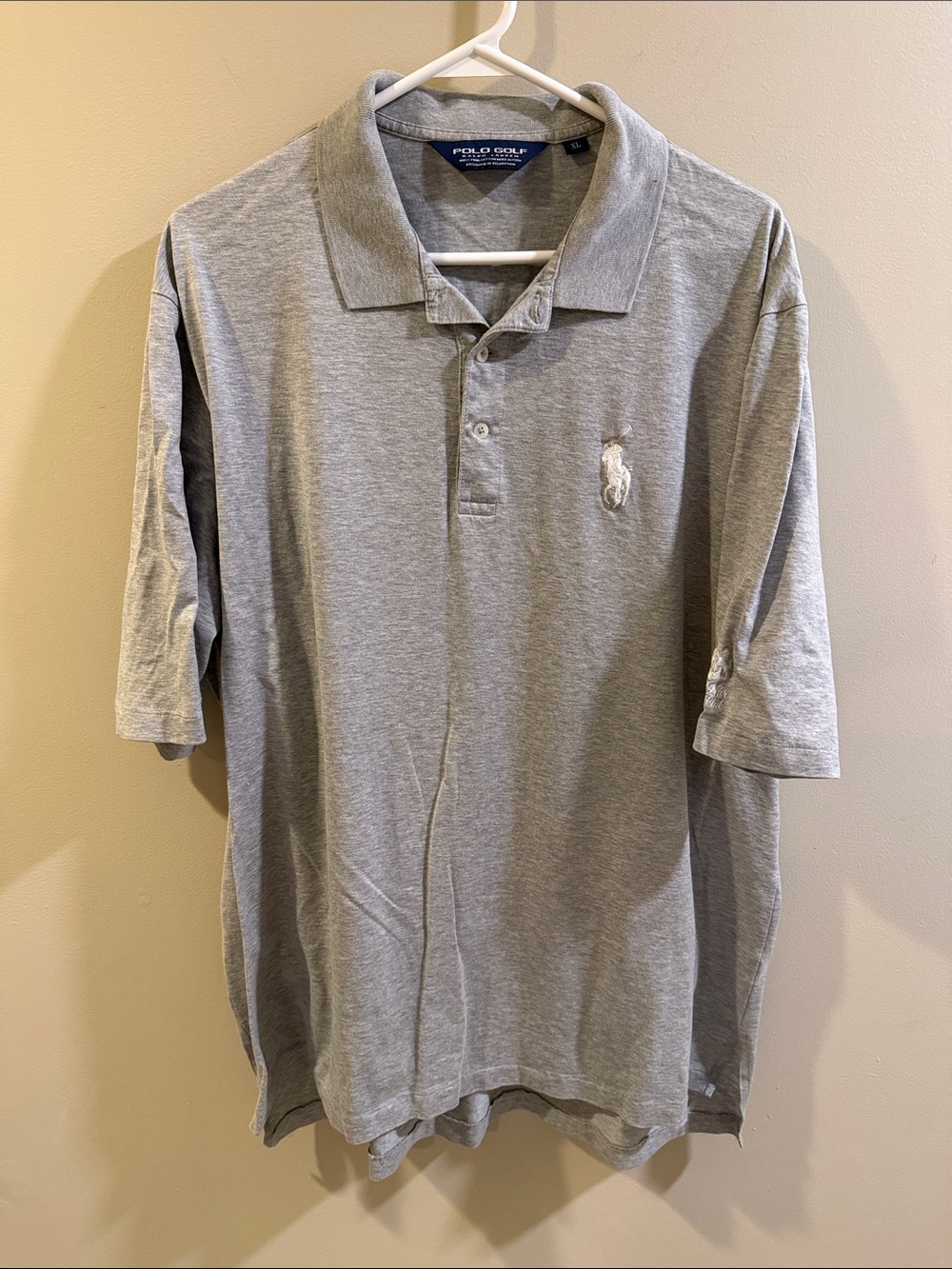 Ralph Lauren Light Gray Cotton Polo Shirt